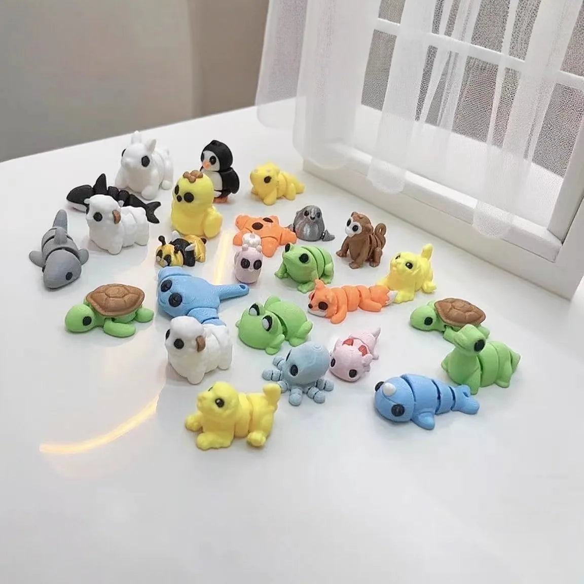 3D Printed Colorful Wigglies