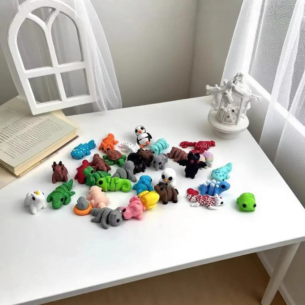 3D Printed Colorful Wigglies