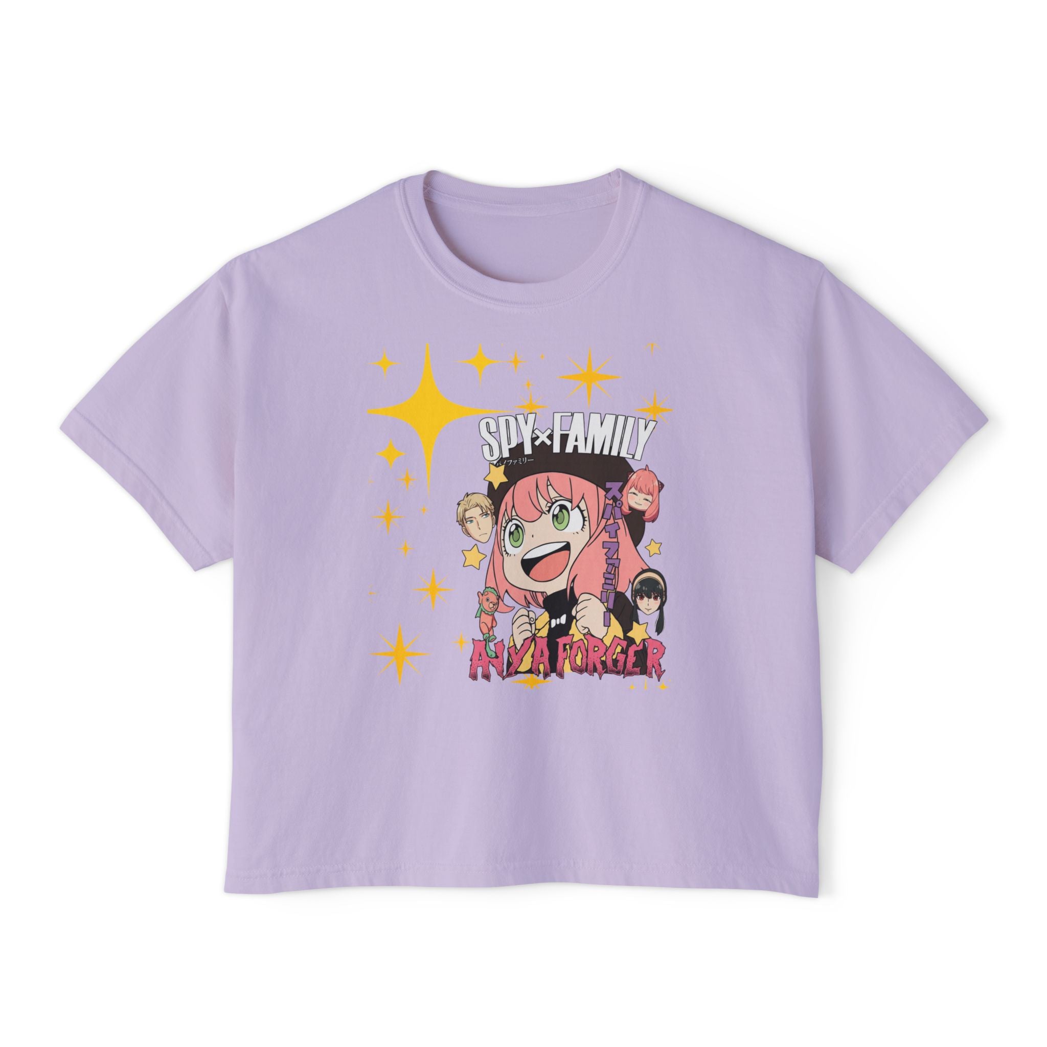 Spy x Family Anya Boxy Tee — Cute Anime Character Graphic Shirt