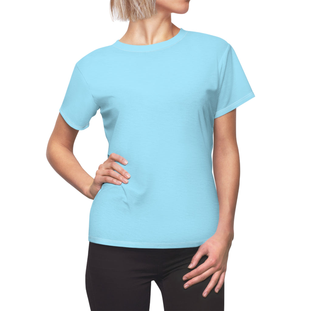 Women's Cut & Sew Tee — Classic Light Blue Crewneck