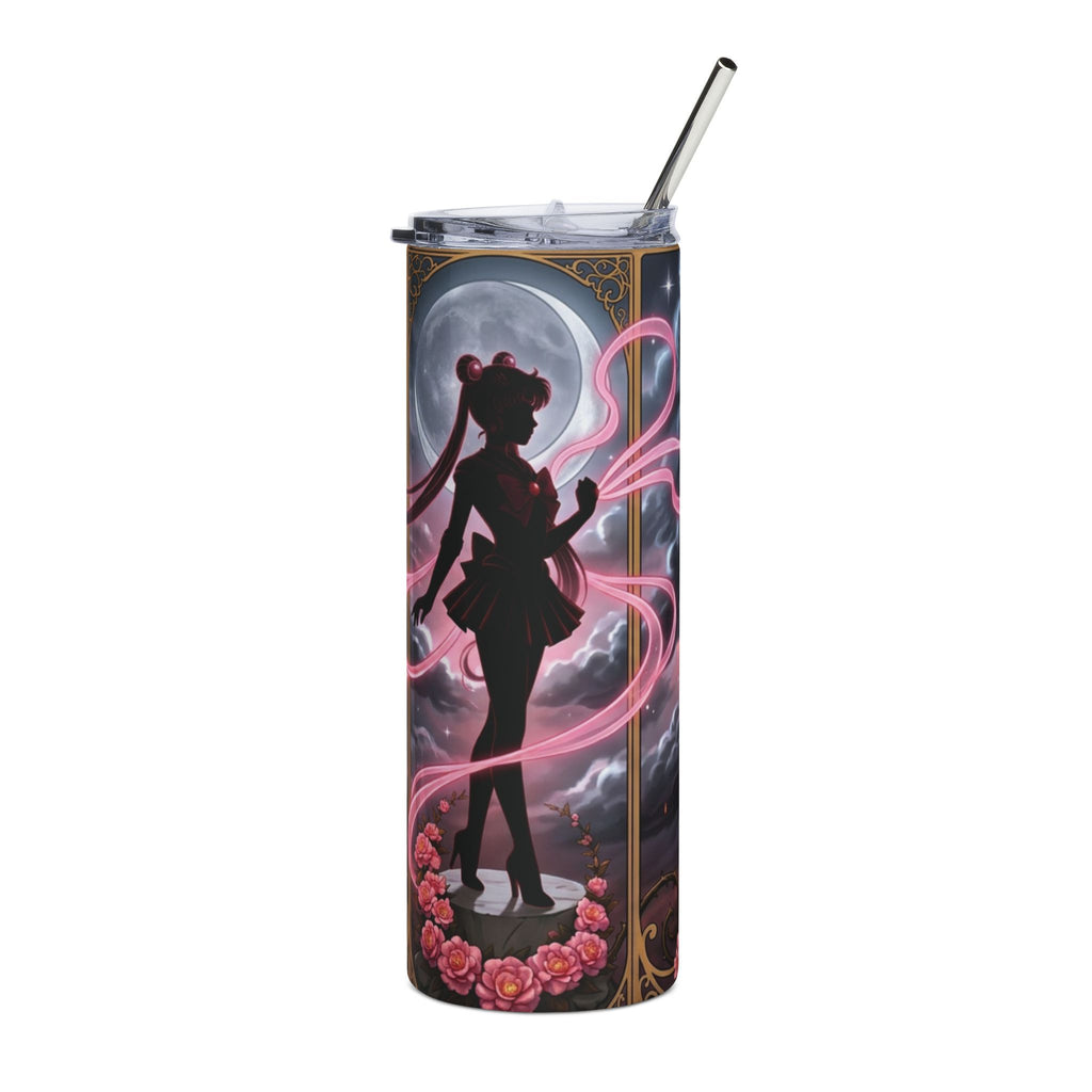 Sailor Moon Silhouette 20oz Stainless Steel Tumbler — Moonlit Magical Girl Travel Cup