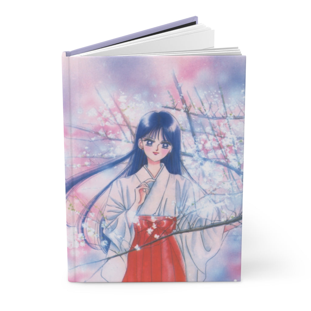 Hardcover Journal — Sailor Mars Anime Notebook (Cherry Blossom Illustration)