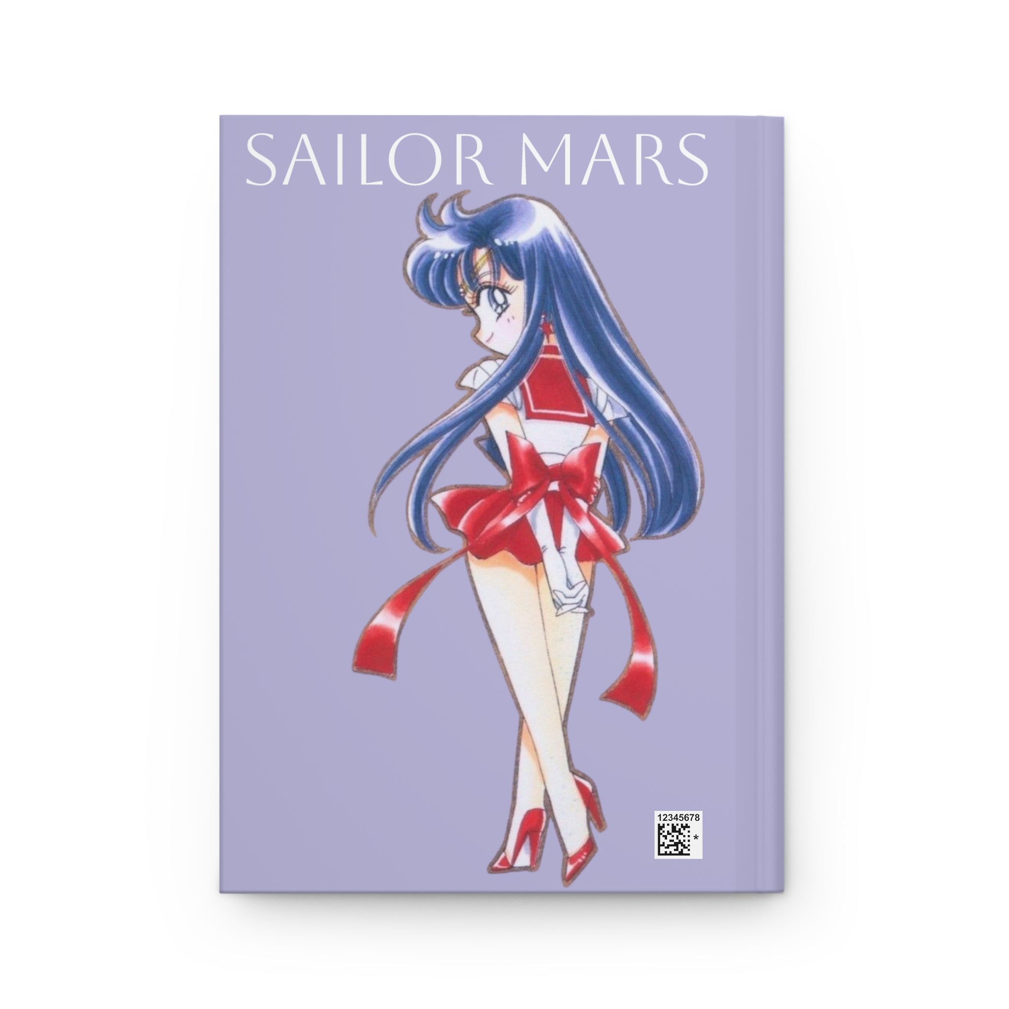Hardcover Journal — Sailor Mars Anime Notebook (Cherry Blossom Illustration)
