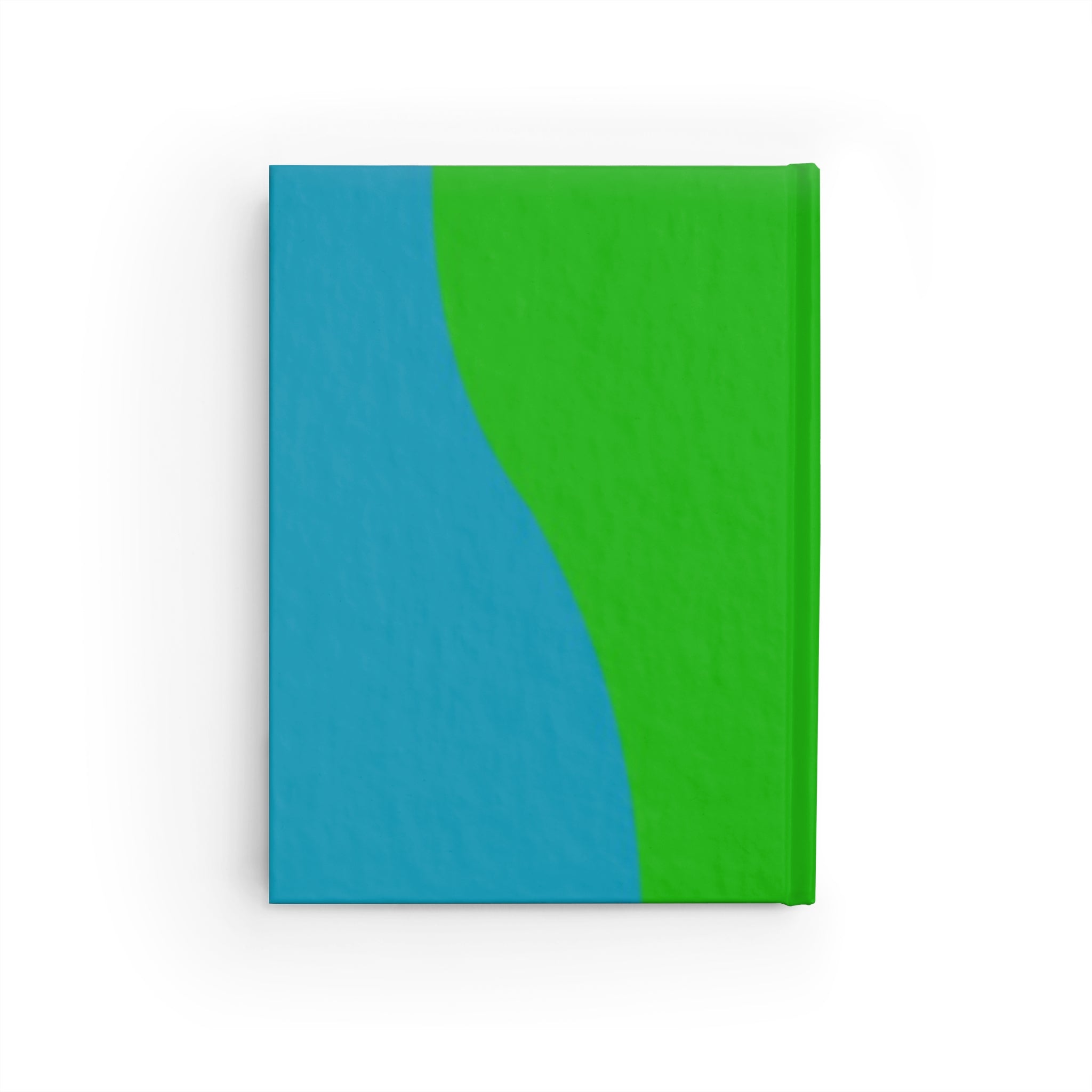 Book BFDI Notebook Smiley Wave Hardcover Journal — Colorblock Green & Blue Notebook