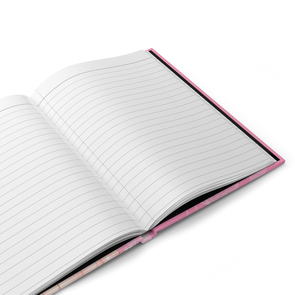 Sailor Moon-Inspired Pink Hardcover Journal — Anime Girl Sketch Notebook