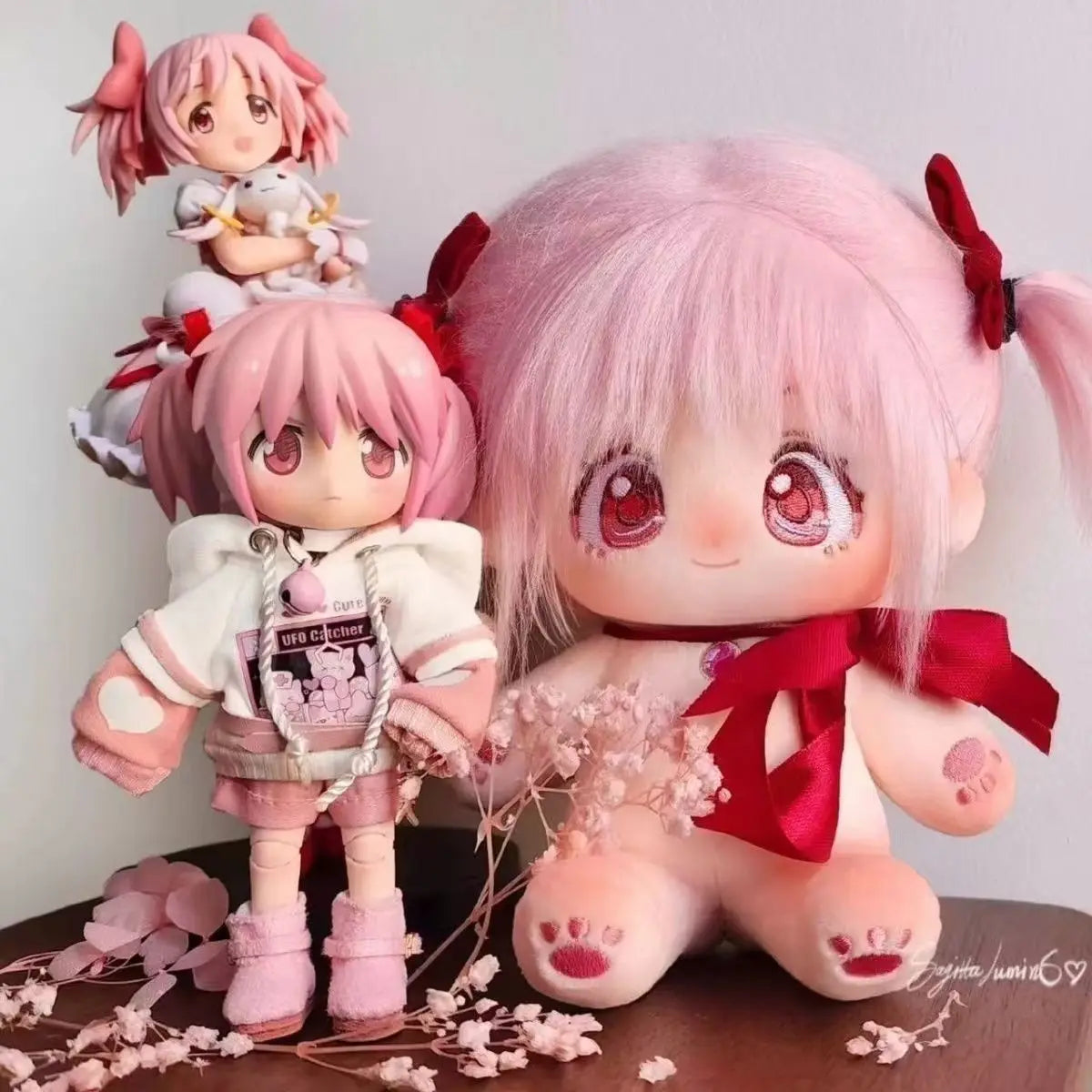 20cm Anime Madoka Magica Madoka Kaname Kyoko Kirei Cute Stuffed Plushie Cartoon Pillows Christmas Gifts Boys Girls
