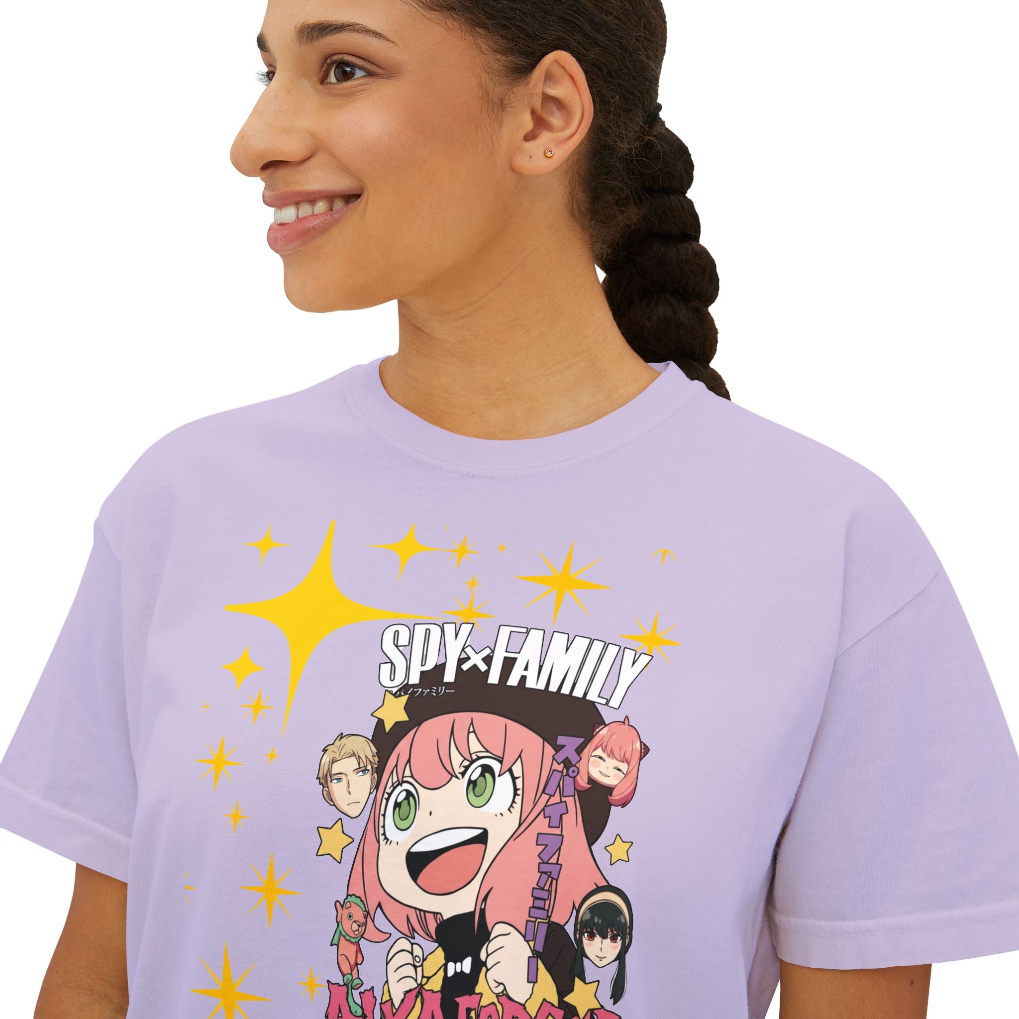 Spy x Family Anya Boxy Tee — Cute Anime Character Graphic Shirt