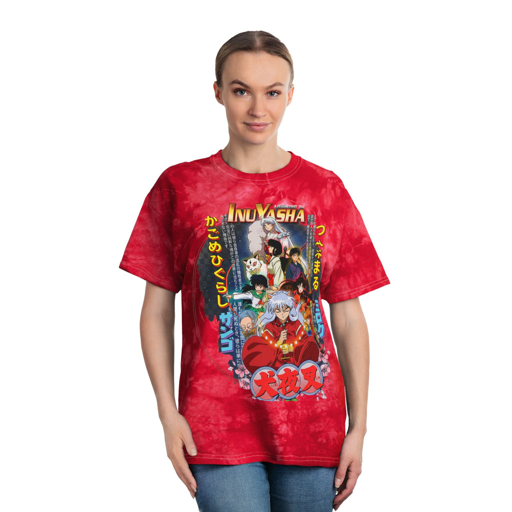 InuYasha Tie-Dye T-Shirt — Anime Crystal Graphic Tee