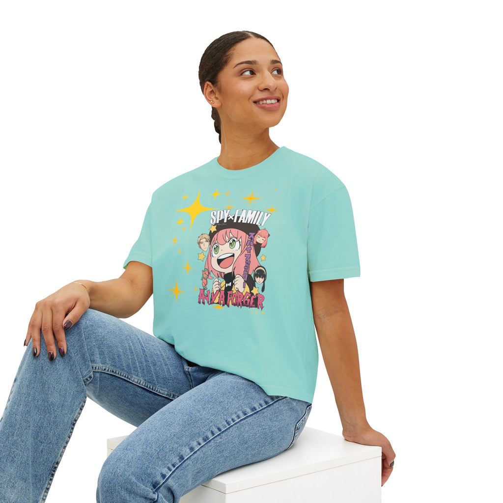 Spy x Family Anya Boxy Tee — Cute Anime Character Graphic Shirt