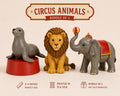 3 piece Circus Party Animals Centerpiece Party Prop Cake topper