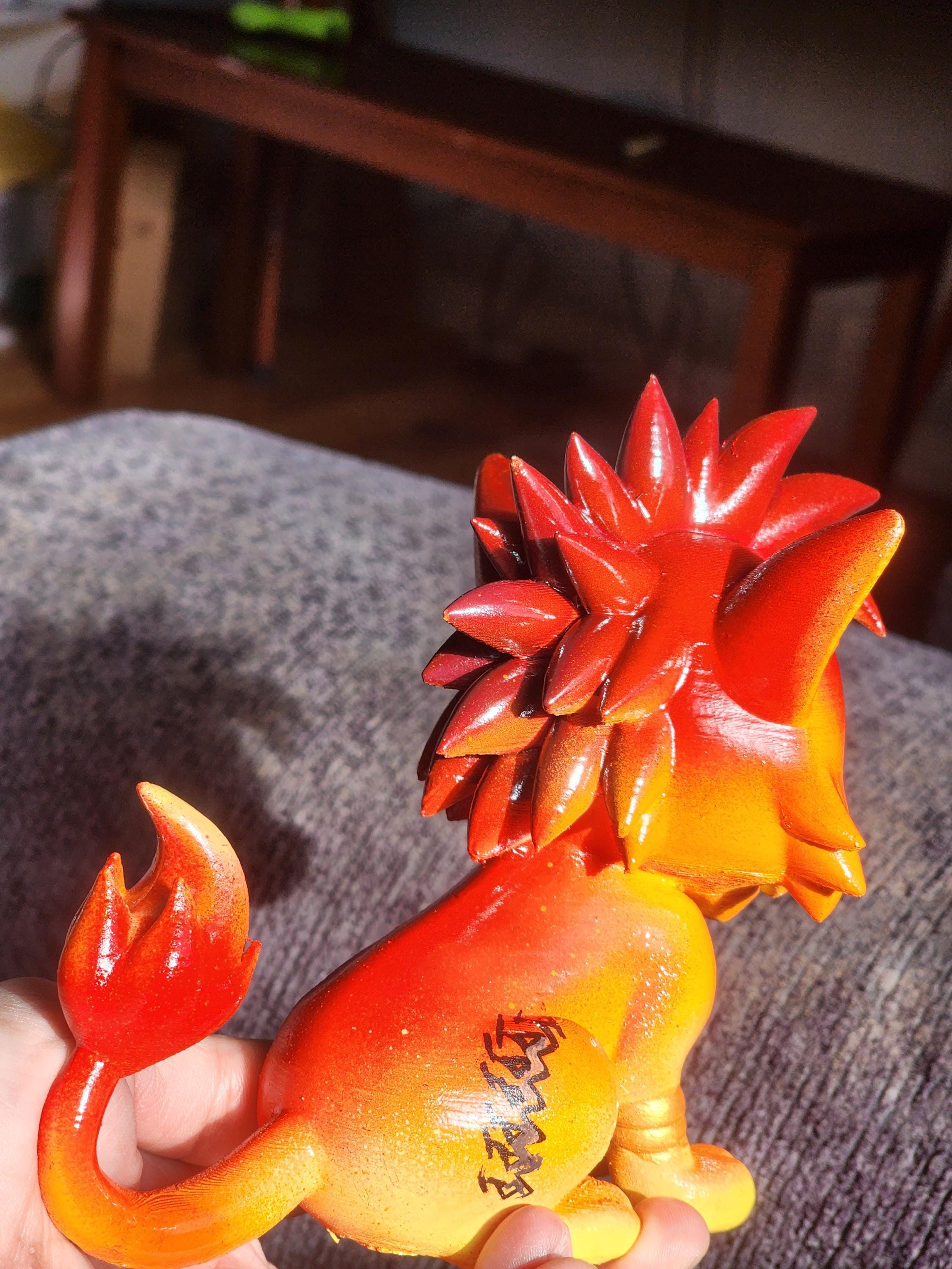 3D Print Hand Painted, Final Fantasy RED 1 OAK 5 INCHES3d printinggift