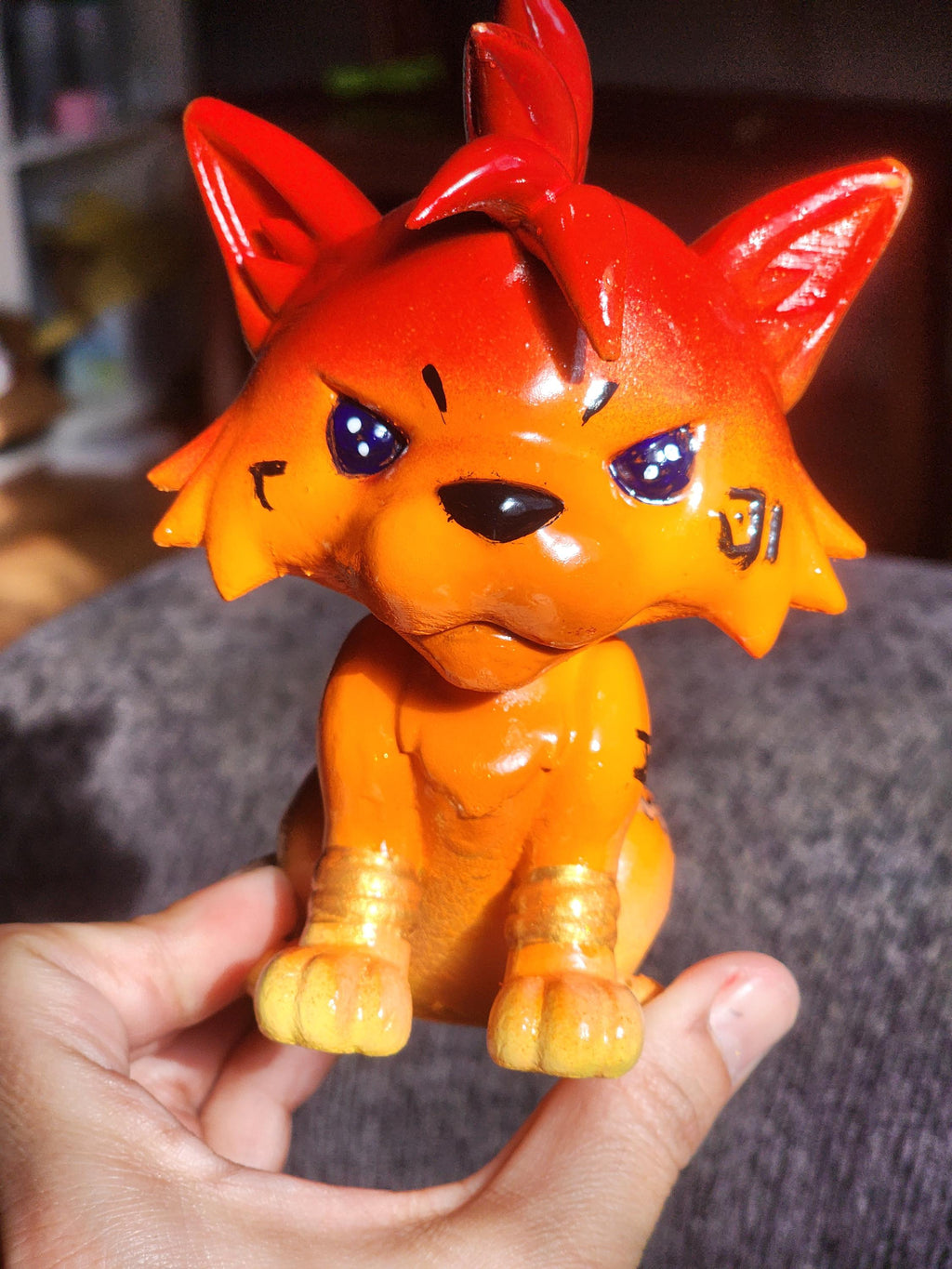 3D Print Hand Painted, Final Fantasy RED 1 OAK 5 INCHES3d printinggift
