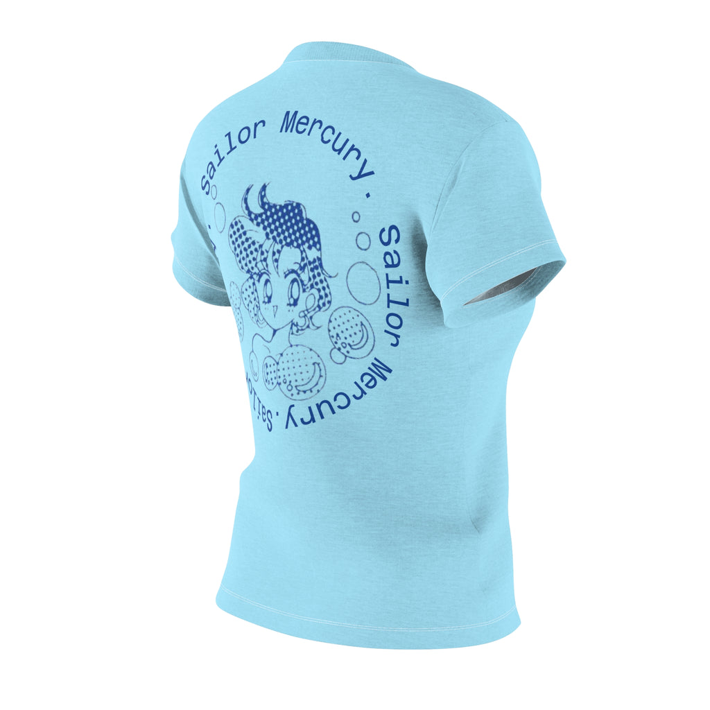 Women's Cut & Sew Tee — Classic Light Blue Crewneck