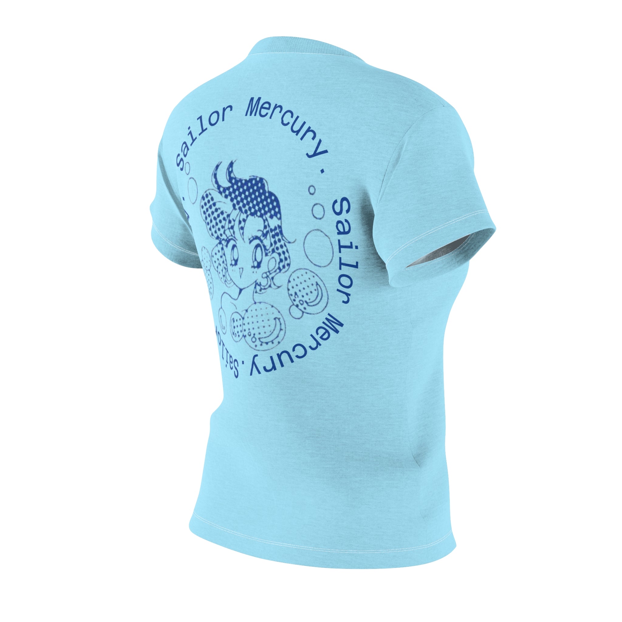 Women's Cut & Sew Tee — Classic Light Blue Crewneck