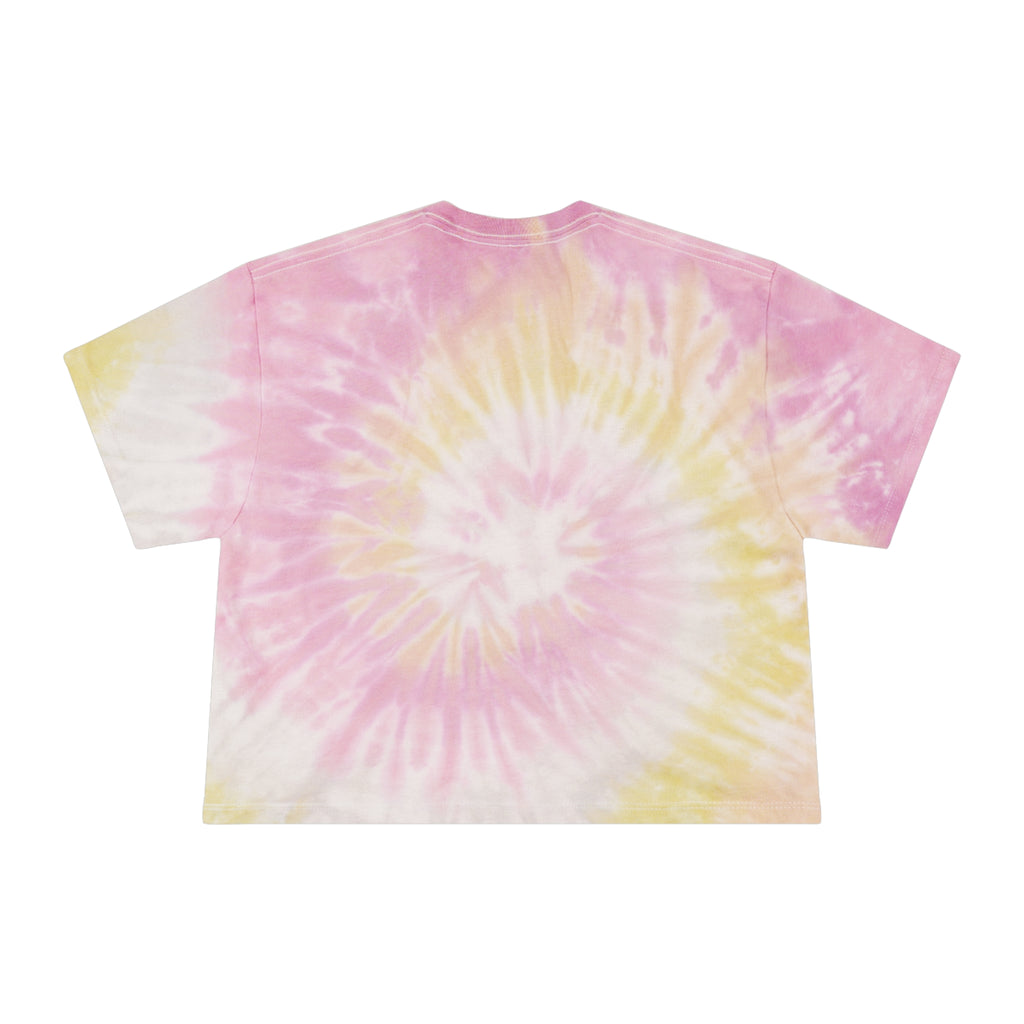 Tie-Dye Crop Tee — Pastel Kirby Graphic "Dream Star"