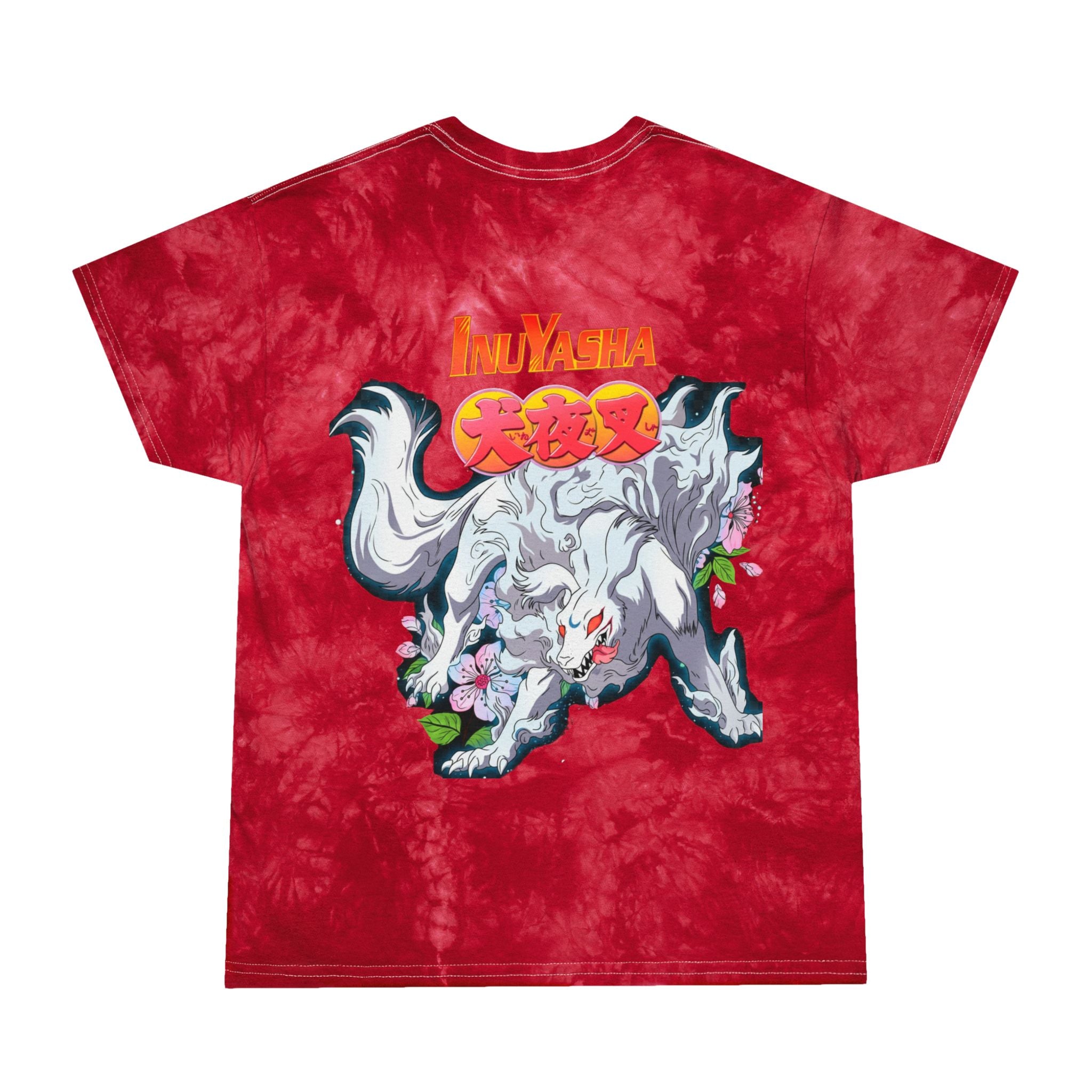 InuYasha Tie-Dye T-Shirt — Anime Crystal Graphic Tee