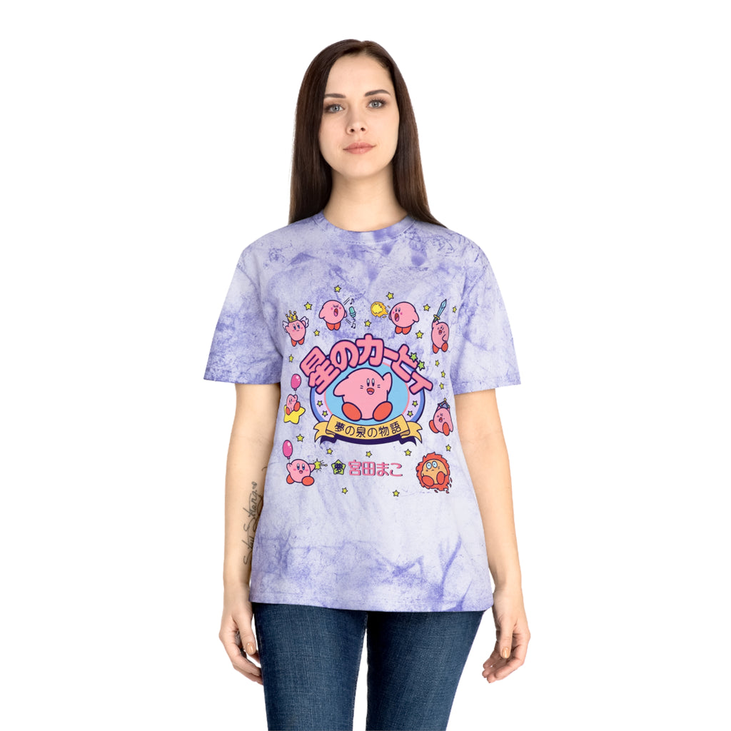 Kirby Japanese Logo Tie-Dye T-Shirt