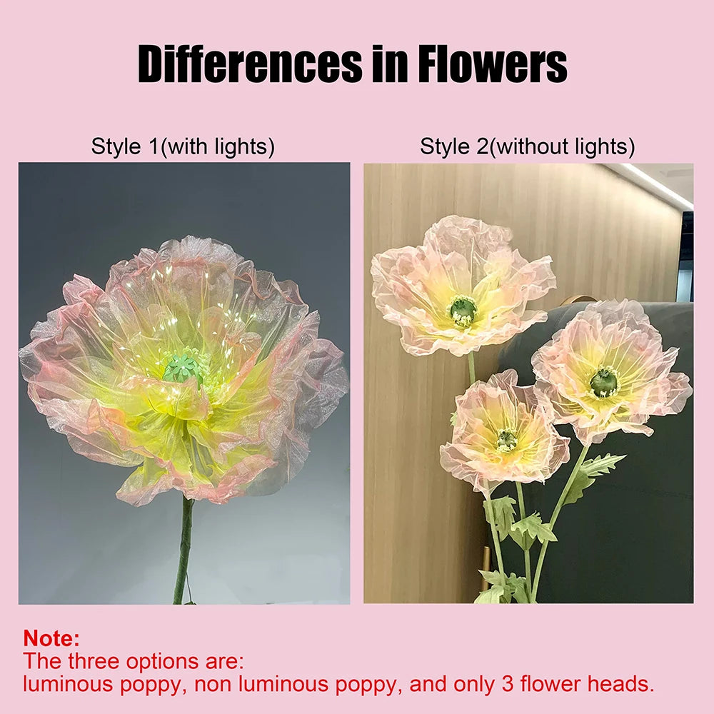 70 Inch Lighted Elpis Flower Inspired Fantasy Decor