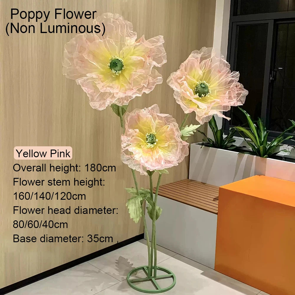70 Inch Lighted Elpis Flower Inspired Fantasy Decor
