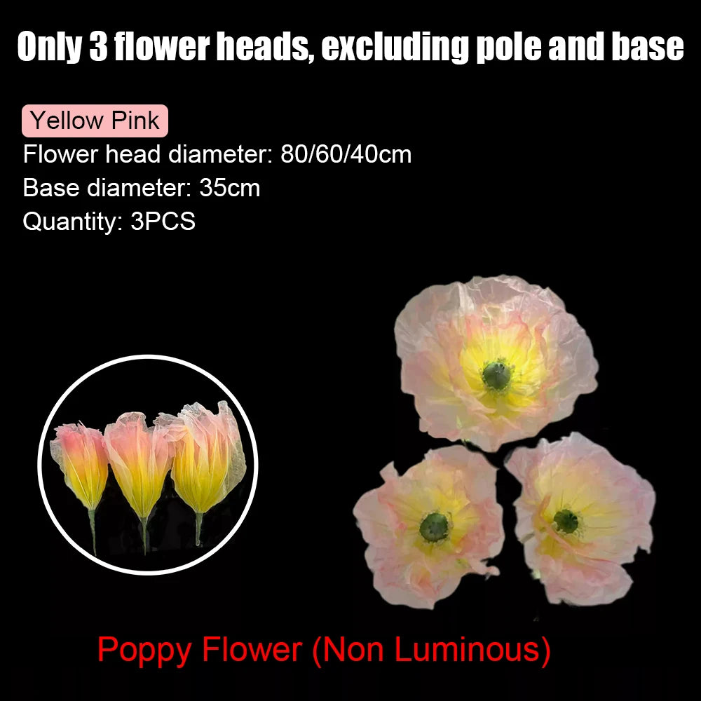 70 Inch Lighted Elpis Flower Inspired Fantasy Decor