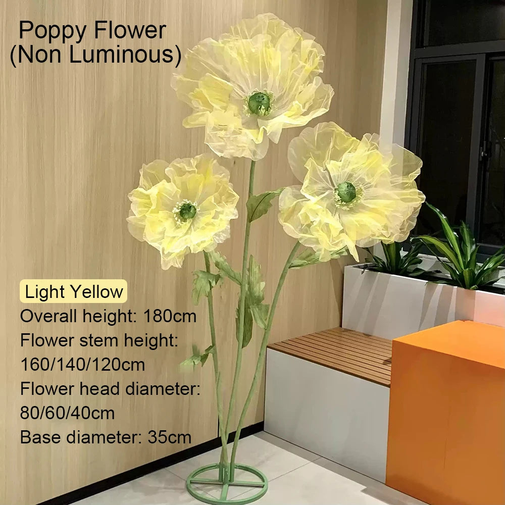 70 Inch Lighted Elpis Flower Inspired Fantasy Decor