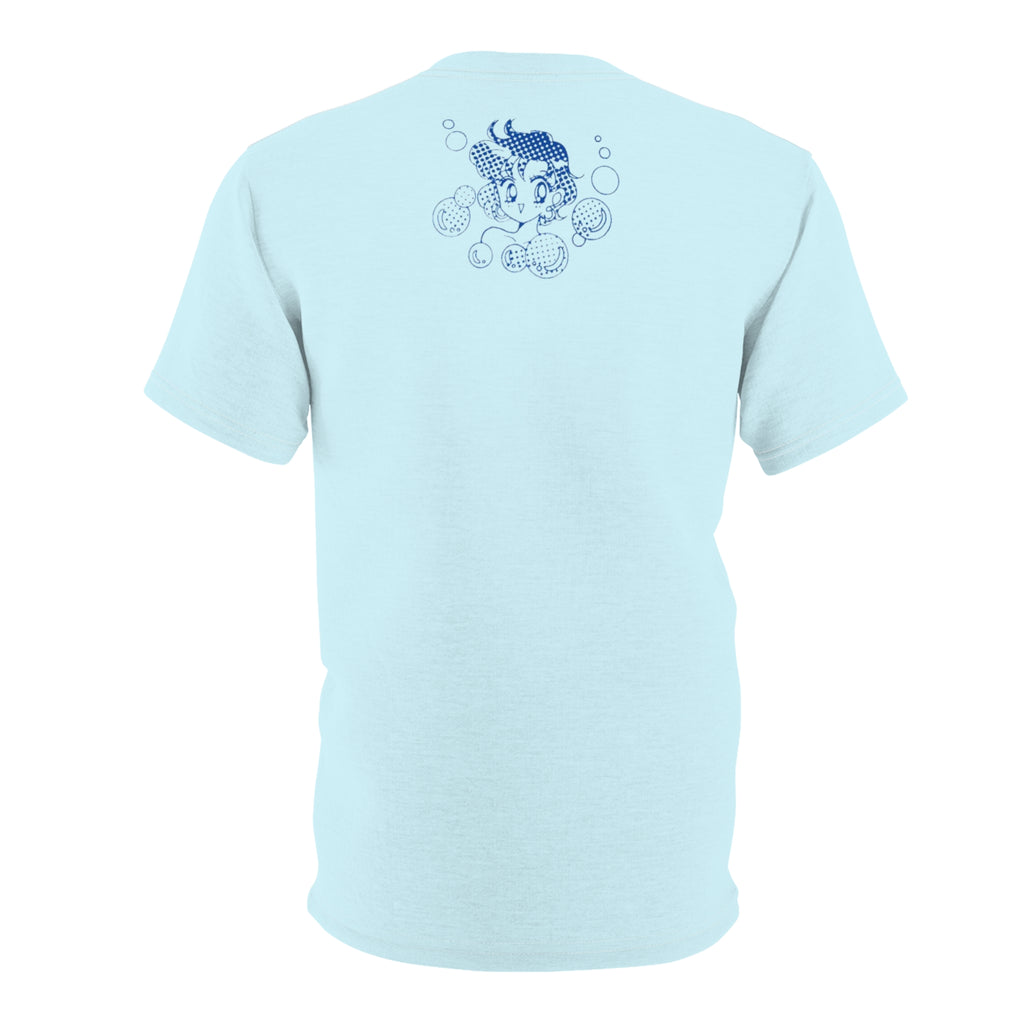Sailor Mercury Anime Graphic Tee — "Sailor Mercury / Ami Mizuno" All-Over Print
