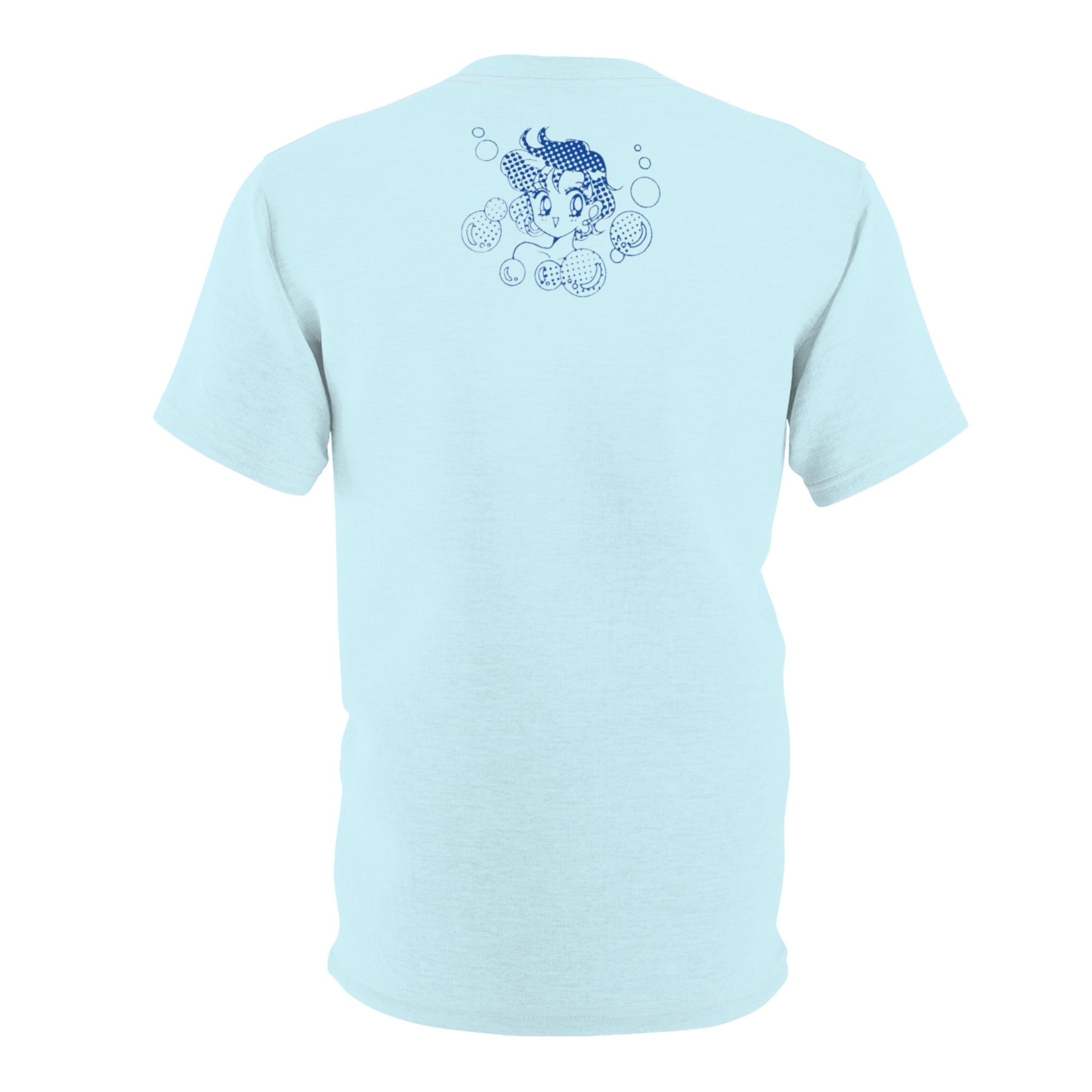 Sailor Mercury Anime Graphic Tee — "Sailor Mercury / Ami Mizuno" All-Over Print