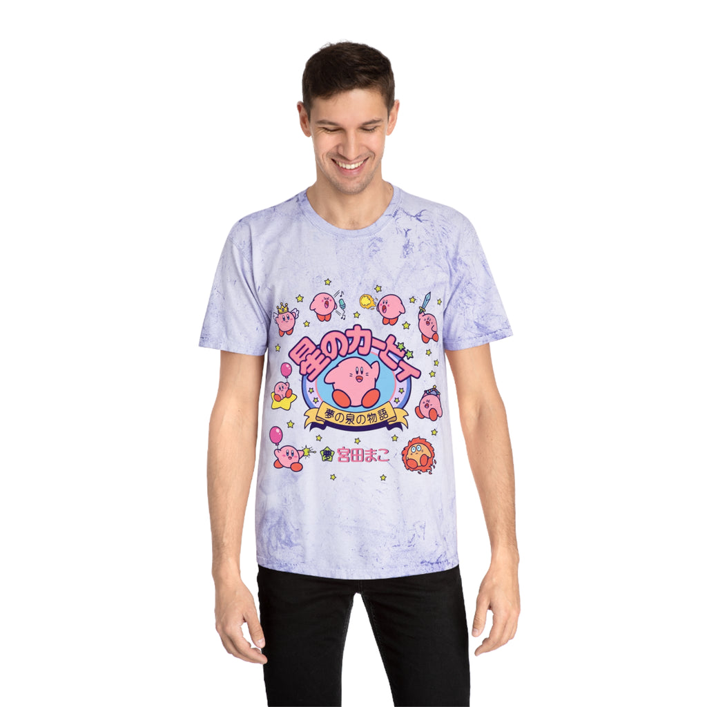Kirby Japanese Logo Tie-Dye T-Shirt