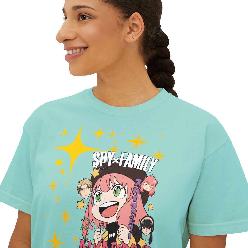 Spy x Family Anya Boxy Tee — Cute Anime Character Graphic Shirt