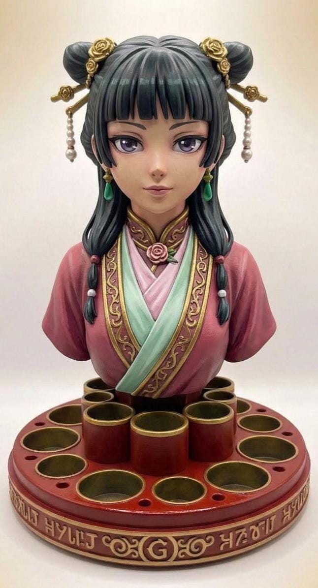 Apothecary Diaries Inspired Makeup Organizer | Fantasy Vanity Holder | Mother's Day Girl Desk Decor Garage Kit