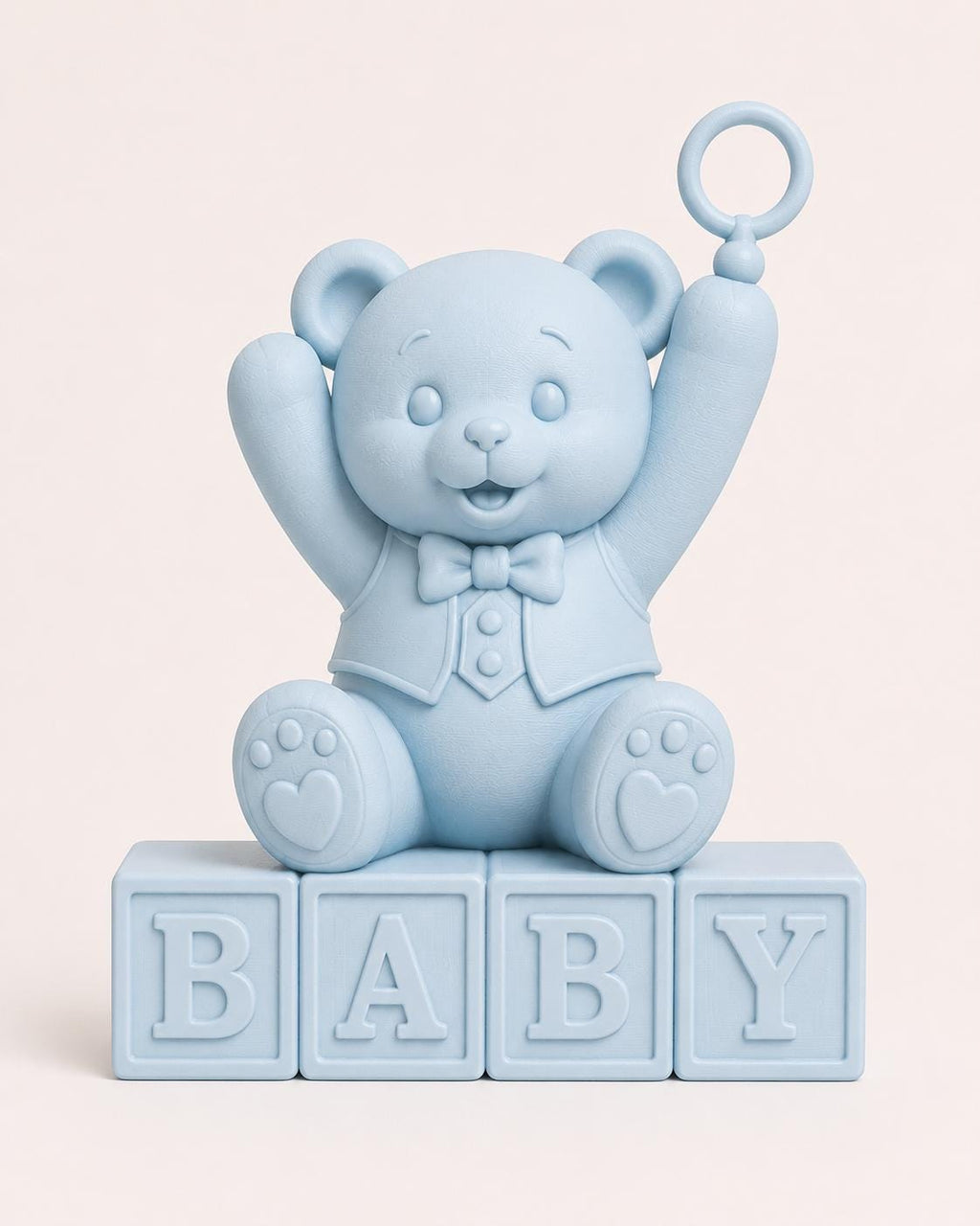 Baby Shower Bear Centerpiece, Pastel Colored Party Decor