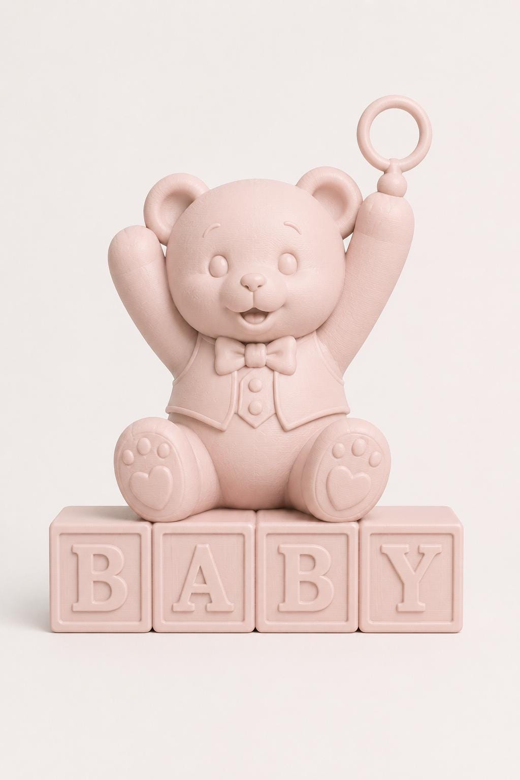 Baby Shower Bear Centerpiece, Pastel Colored Party Decor