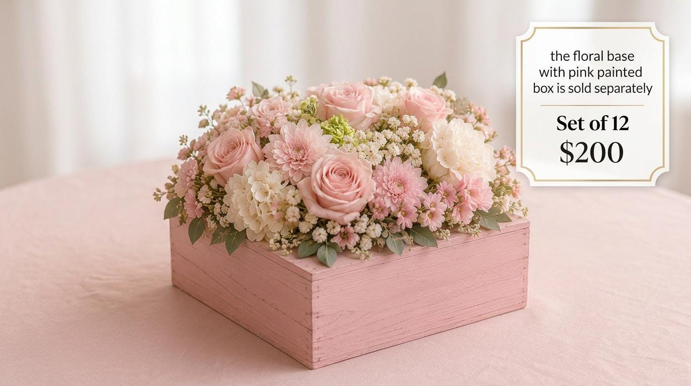 Pastel Pink Centerpiece magikapop
