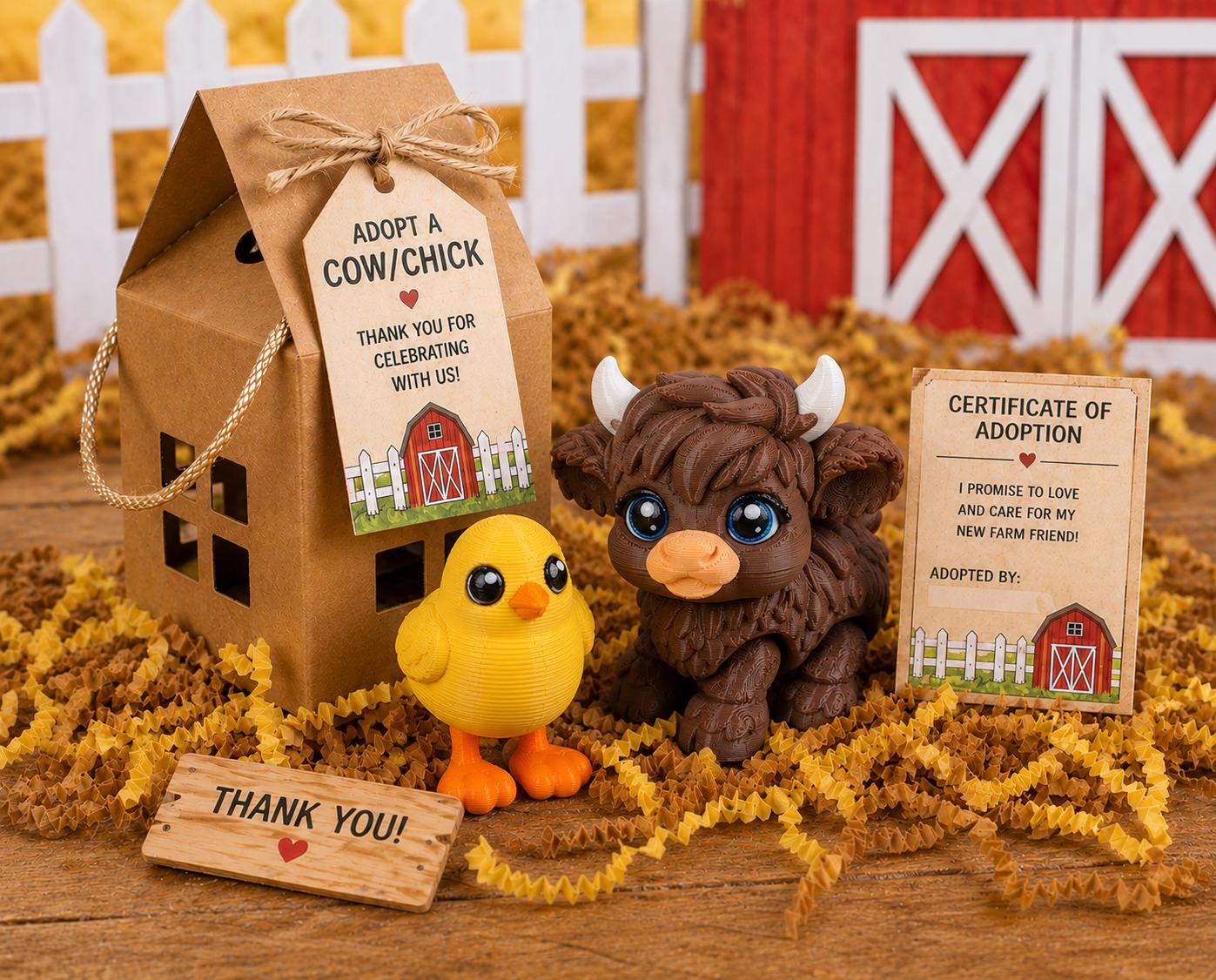 Barnyard Animals Party Favor Kit  | Farm Birthday Party Favors