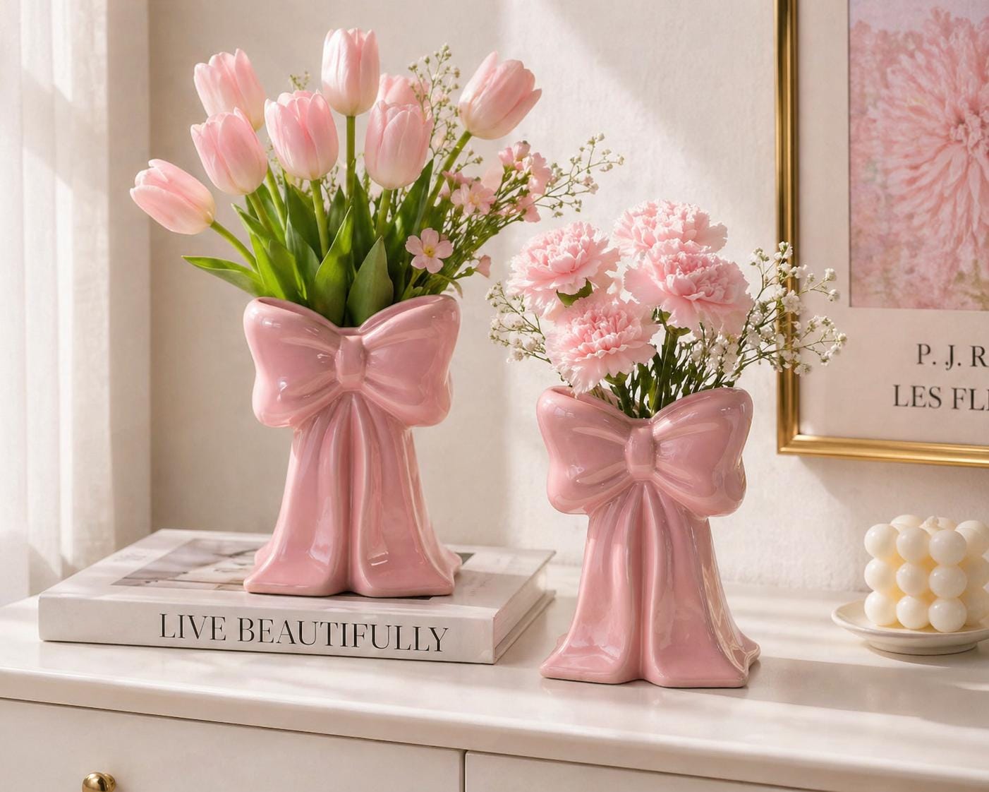 Coquette, Ceramic Vase Bow