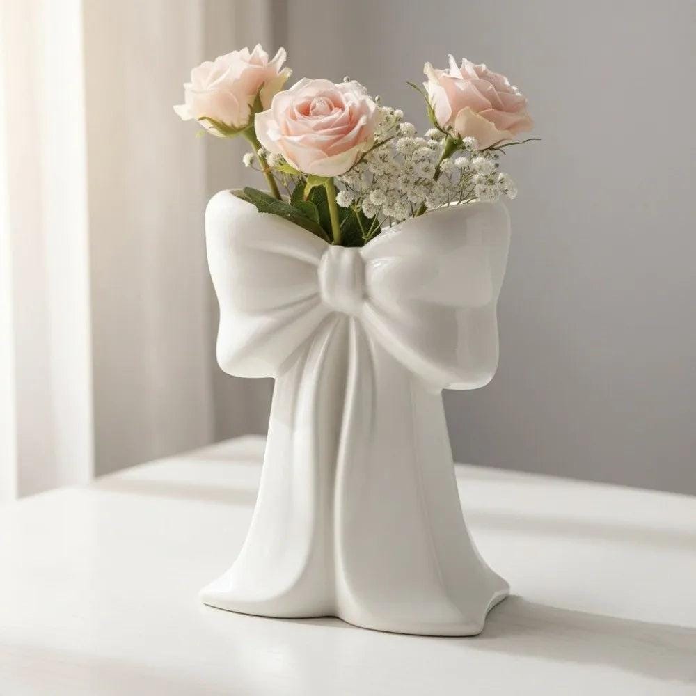 Coquette, Ceramic Vase Bow