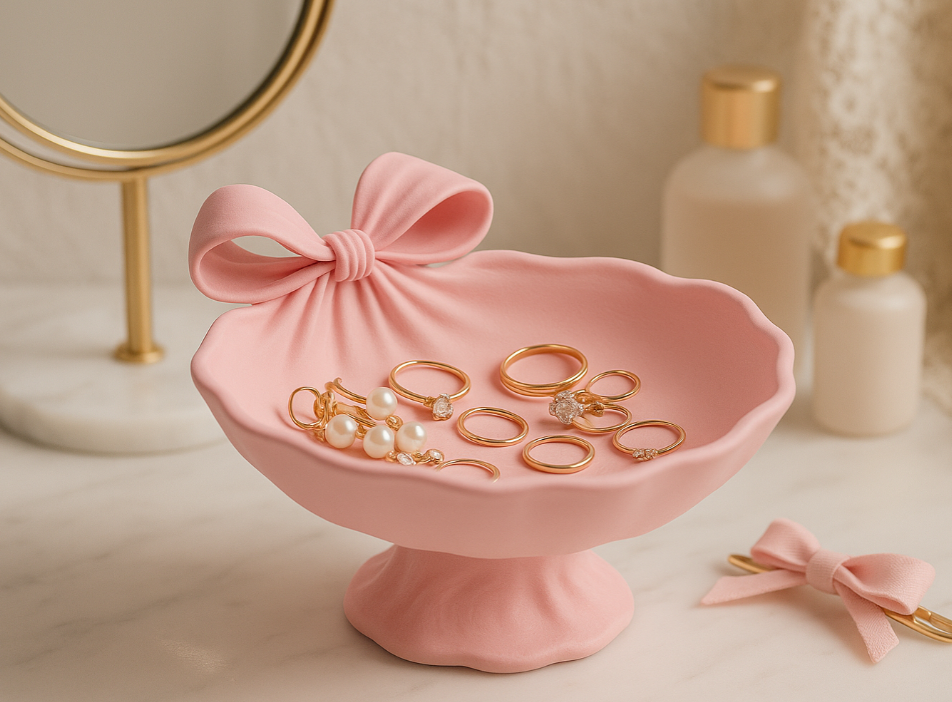 Coquette Bow Jewelry Bowl Elevated