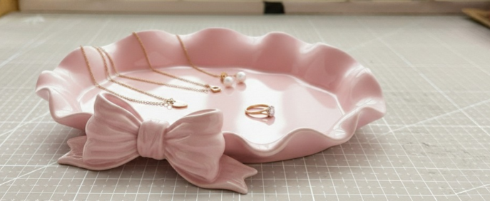 Coquette Bow Jewelry Tray