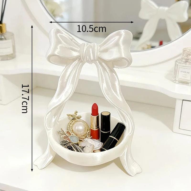 Coquette Jewelry Display Bow, 3D Printed Desktop Decoration
