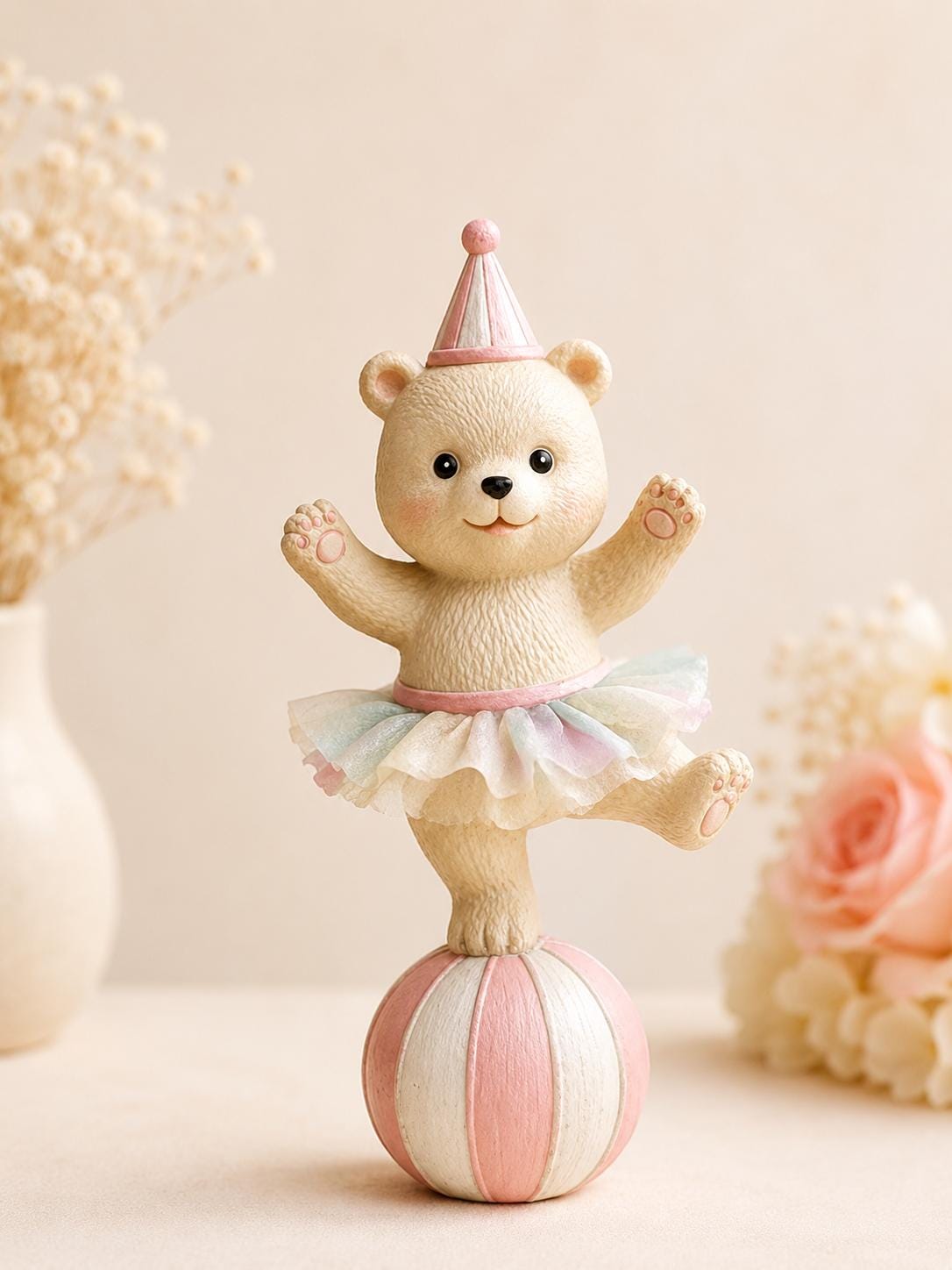 Cute Bear Circus Centerpiece,  Baby Shower Cake Topper - MagikaPop