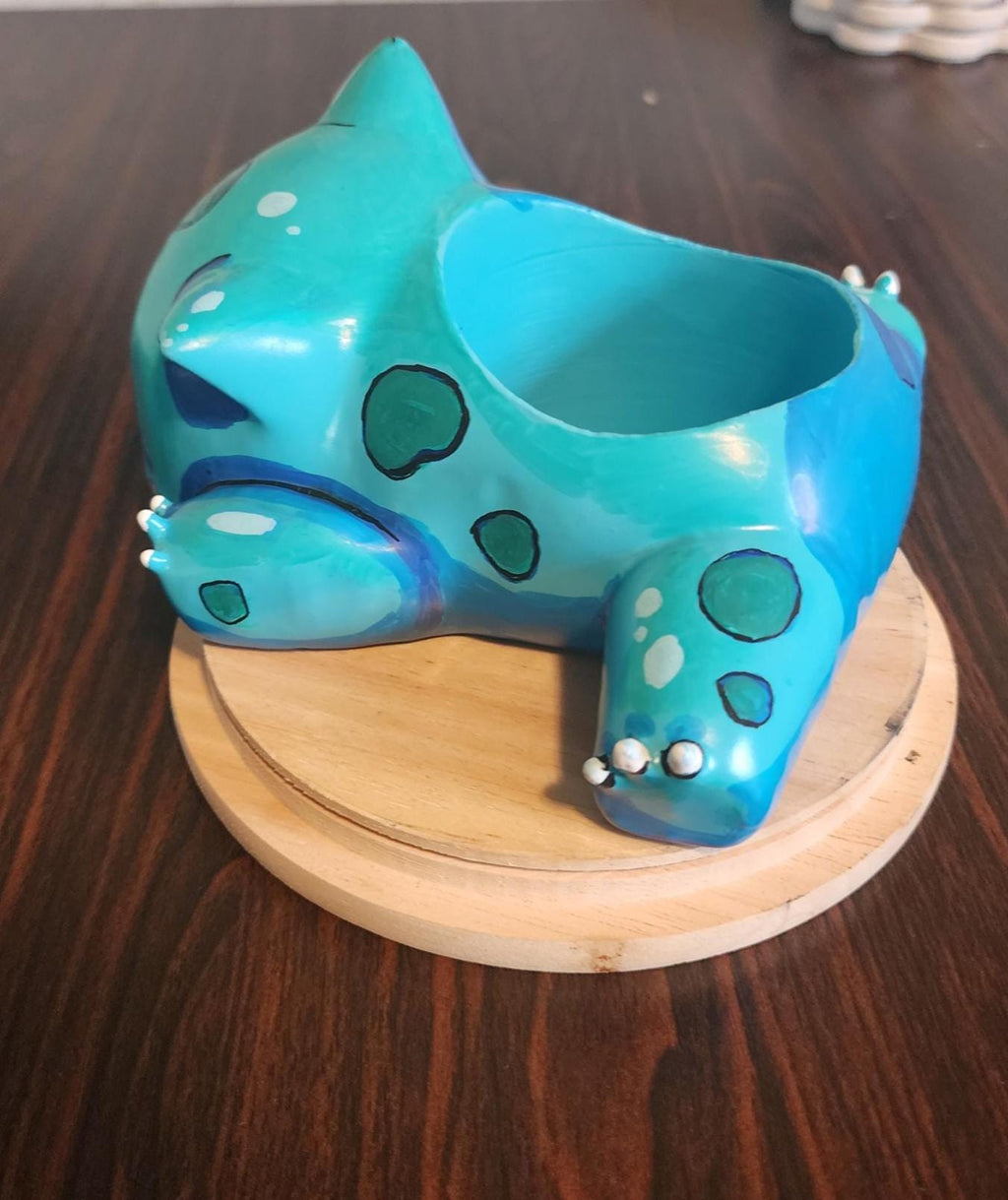 Cute Creature Planter Pot, Kawaii Succulent Planter, Anime Inspired Desk Decor, Small Flower Pot, Gift for Plant Lover, Gamer Room Decor