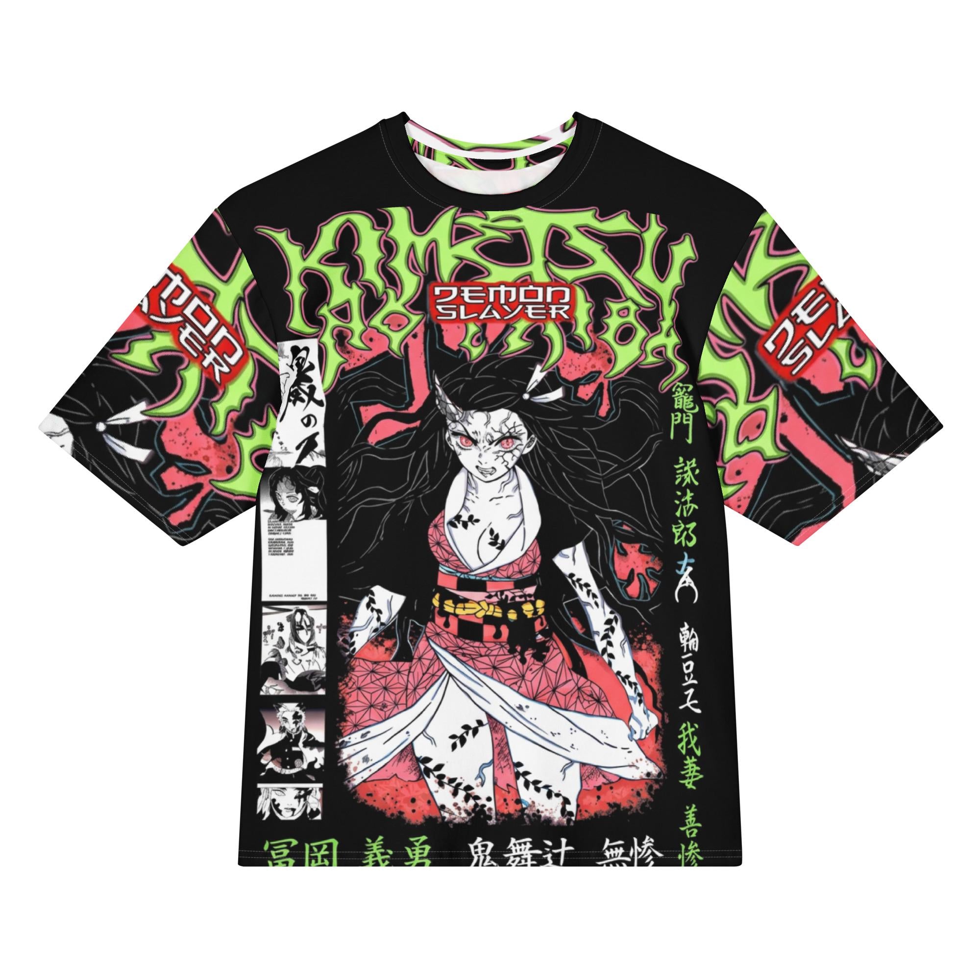 Demon Hunters Slayers Nezuko Oversized cotton t-shirt