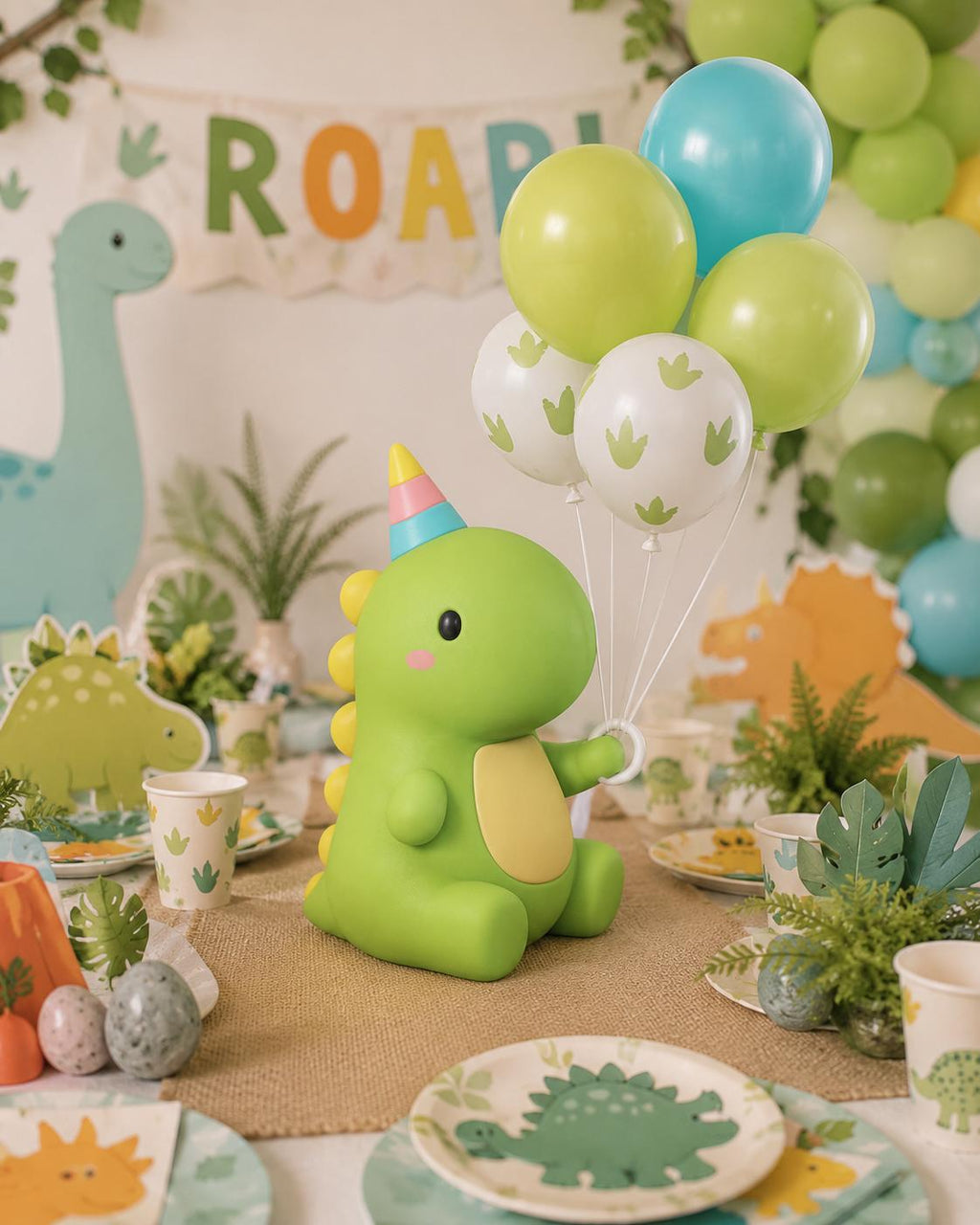 Dino Triceratops Dino Party Centerpiece Party Prop, Cake topper,  Dinosaur Party supplies