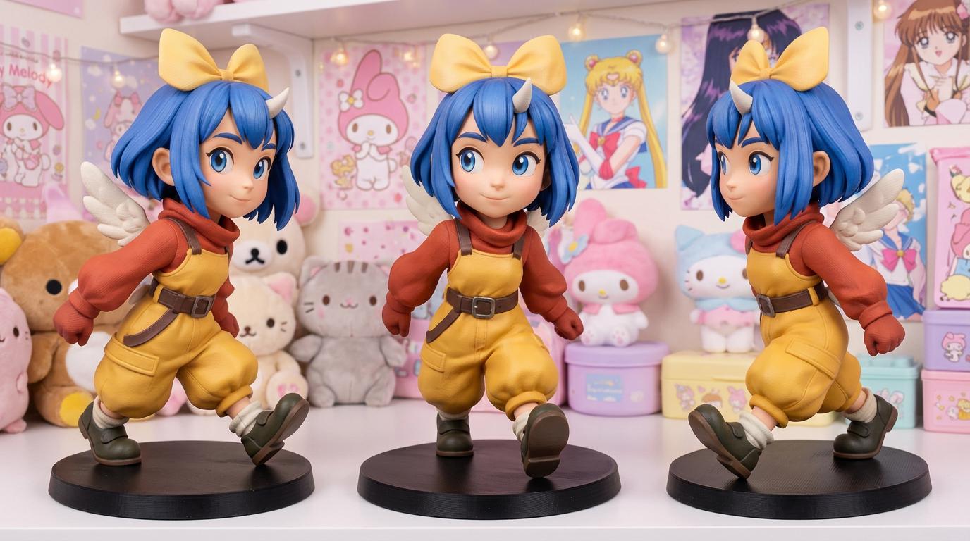 Final Fantasy Eiko Carol Figurine, 8 inch -Hand Painted Collectible Figurine