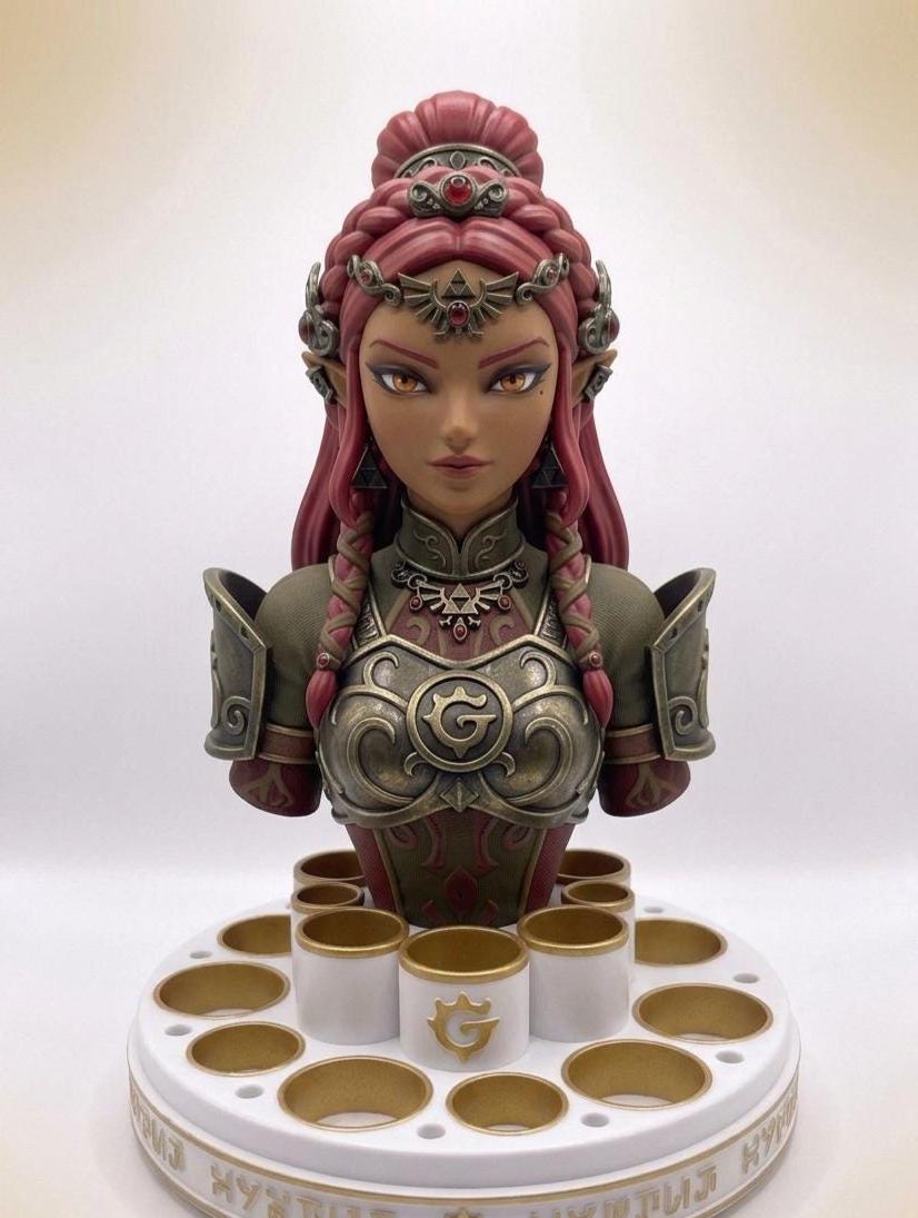 Gerudo Inspired Makeup Organizer | Fantasy Vanity Holder | Mother's Day Girl Desk Decor Garage Kit