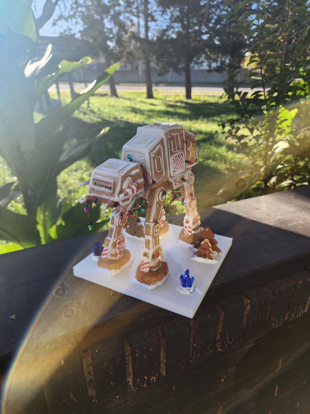 Ginger Bread Star Wars AT AT 8 inches hand painted artisan limited edition collectible Christmas Gift