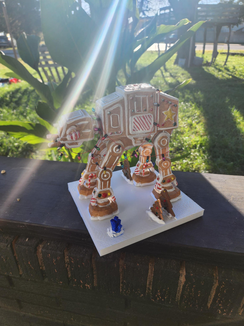 Ginger Bread Star Wars AT AT 8 inches hand painted artisan limited edition collectible Christmas Gift