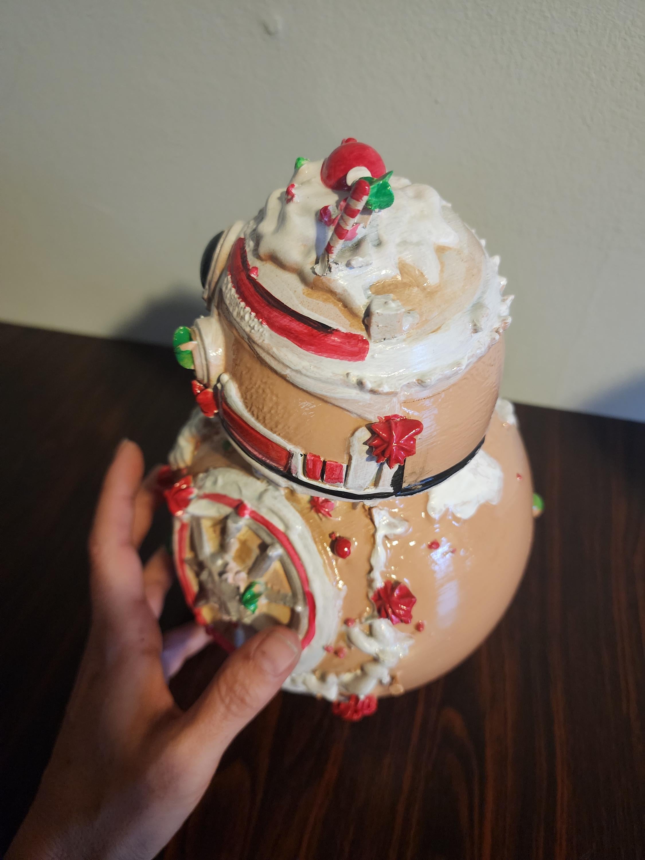 Ginger Bread Star Wars BB8, 8 inches hand painted artisan limited edition collectible Christmas Gift
