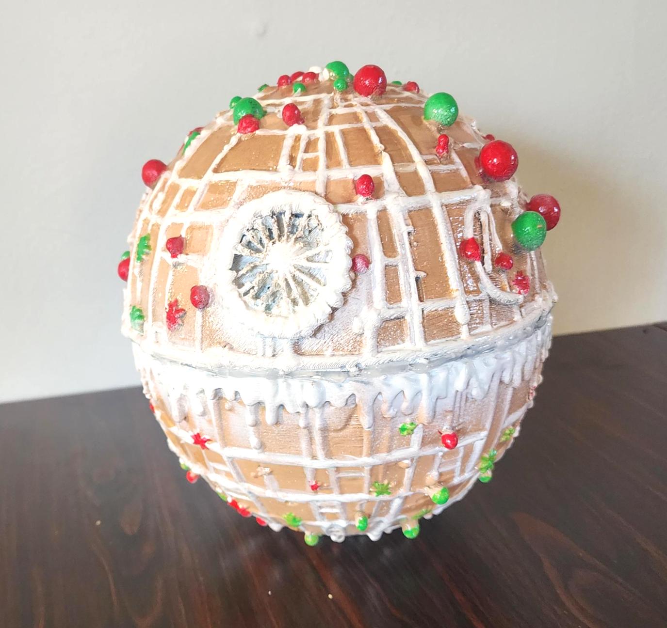Ginger Bread Star Wars Death Star 8 inches hand painted artisan limited edition collectible Christmas Gift