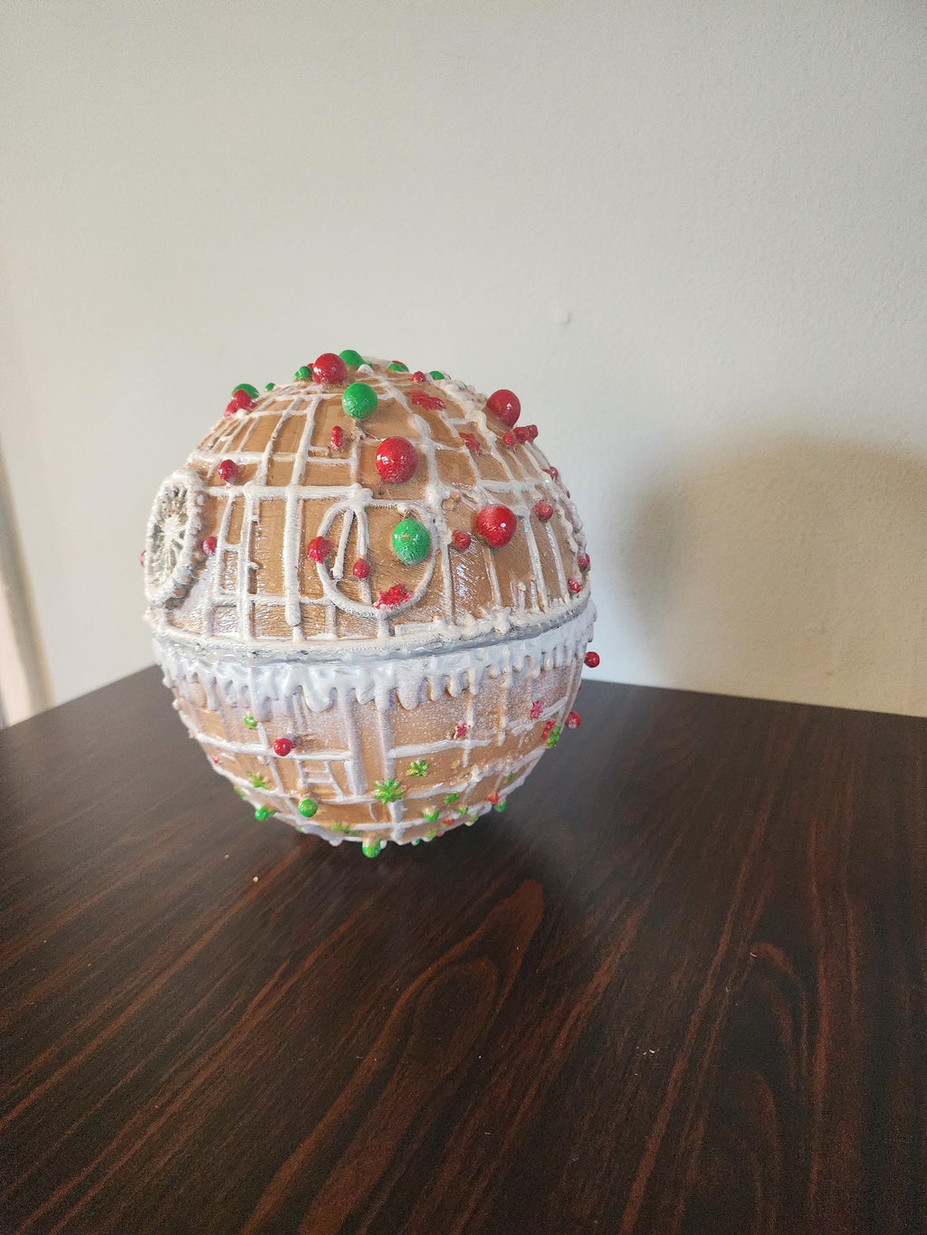Ginger Bread Star Wars Death Star 8 inches hand painted artisan limited edition collectible Christmas Gift